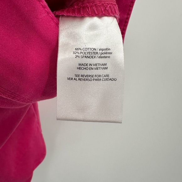 The Limited Cotton-Stretch Chino Shorts with Scallop Hem size 4 Pink 4" Inseam - Picture 7 of 14